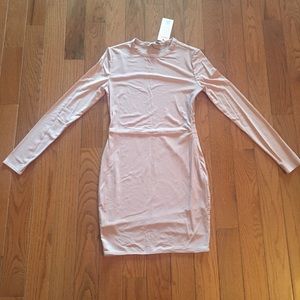 House of CB mesh blush mini dress